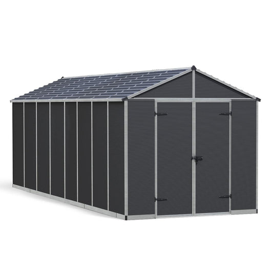 Rubicon Heavy Duty Skylight Shed 8 x 20 ft. | Palram-Canopia-Delightful Yard