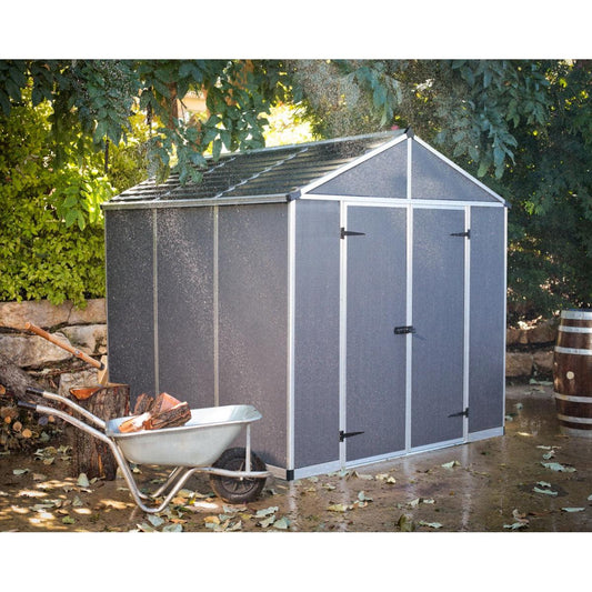 Rubicon Heavy Duty Skylight Shed 8 x 8 ft. | Palram-Canopia-Delightful Yard