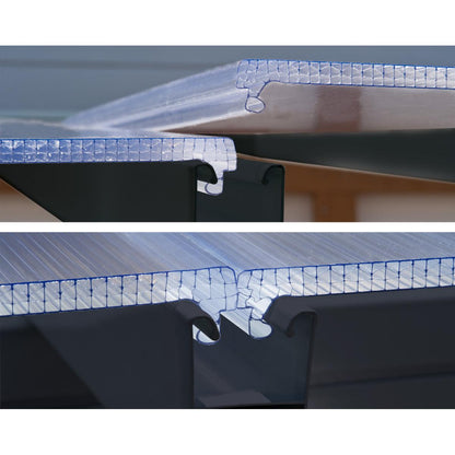 San Remo Wall Mounted Sunroom 10 x 14 ft. | Palram-Canopia-Delightful Yard