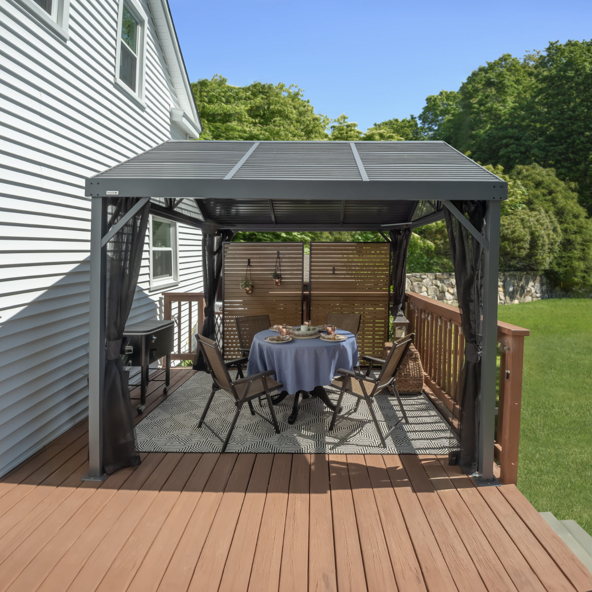Sanibel I Aluminum Pavilion Gazebo 10 x 10 ft | Sojag-Delightful Yard