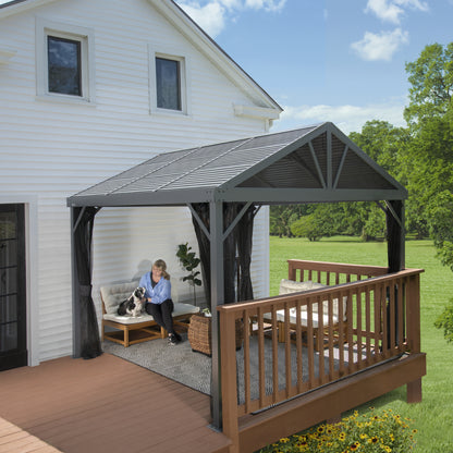 Sanibel I Aluminum Pavilion Gazebo 10 x 10 ft | Sojag-Delightful Yard