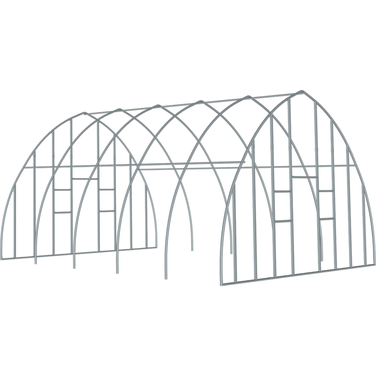 ShelterTech Custom High Tunnel Greenhouse-Delightful Yard