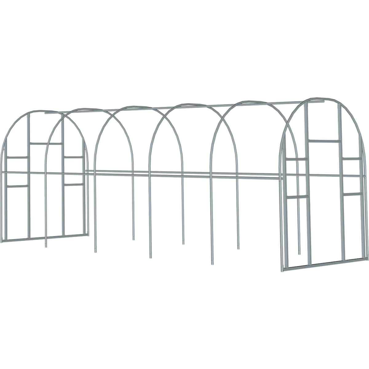 ShelterTech Custom High Tunnel Greenhouse-Delightful Yard