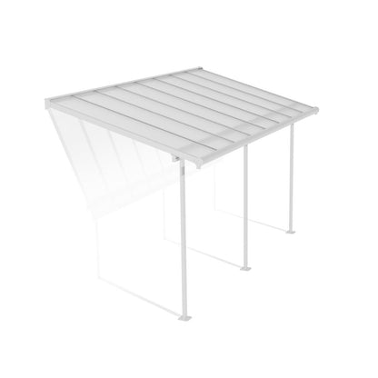 Sierra Aluminum Patio Covers 7.5 x 15 ft. Clear Panels | Palram-Canopia-Delightful Yard