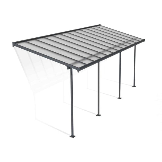 Sierra Patio Covers 7.5 x 22.5 ft. Clear Panels | Palram-Canopia - Delightful Yard