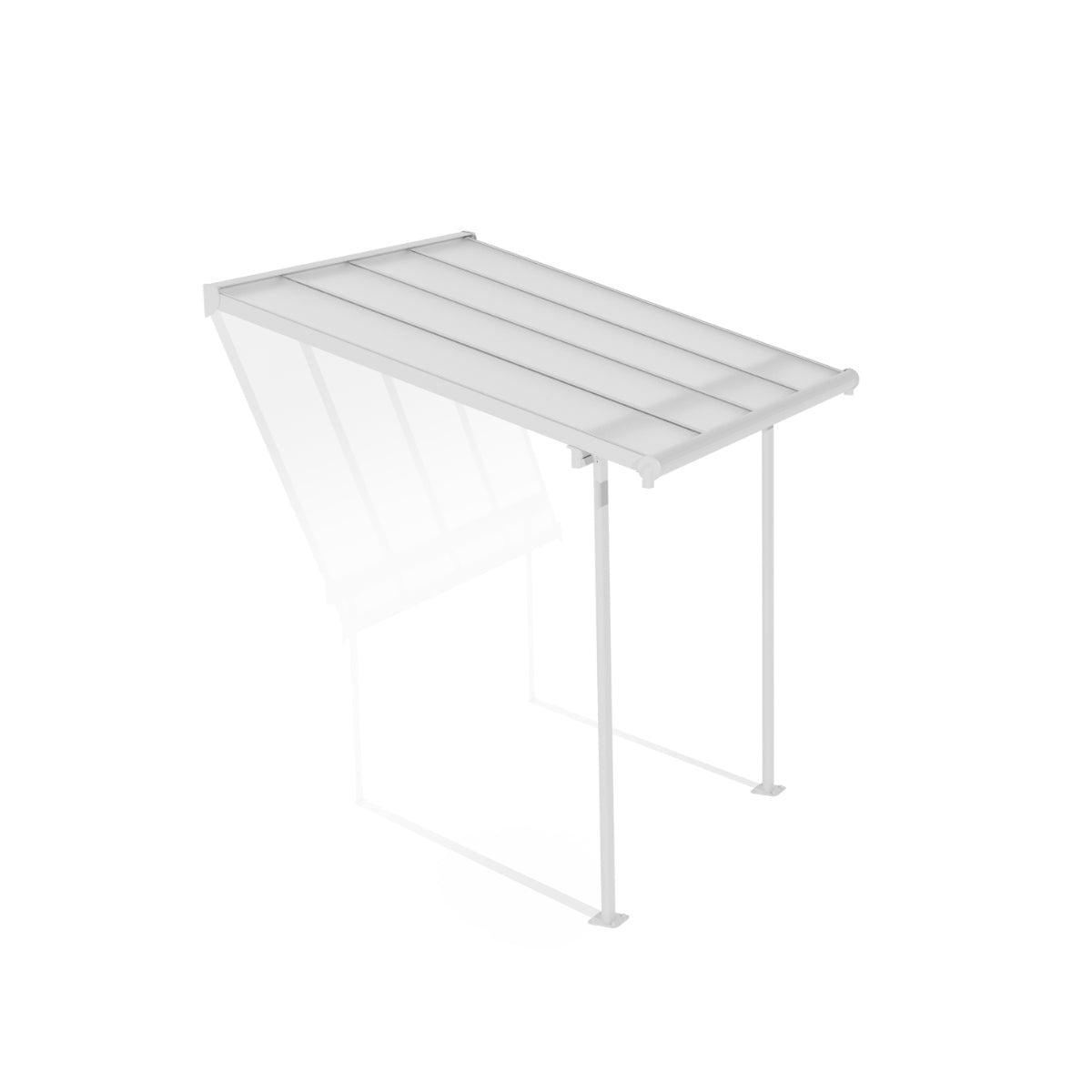 Sierra Aluminum Patio Covers 7.5 x 7.5 ft. Clear Panels | Palram-Canopia-Delightful Yard