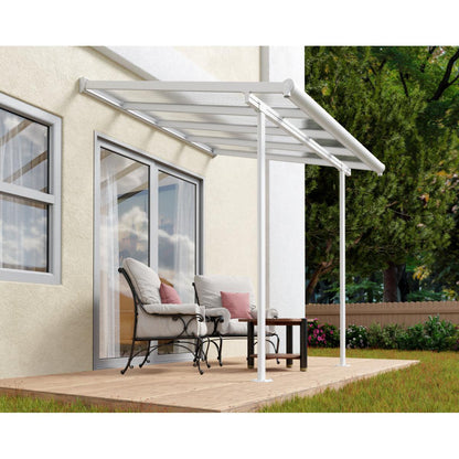 Sierra Aluminum Patio Covers 7.5 x 7.5 ft. Clear Panels | Palram-Canopia-Delightful Yard