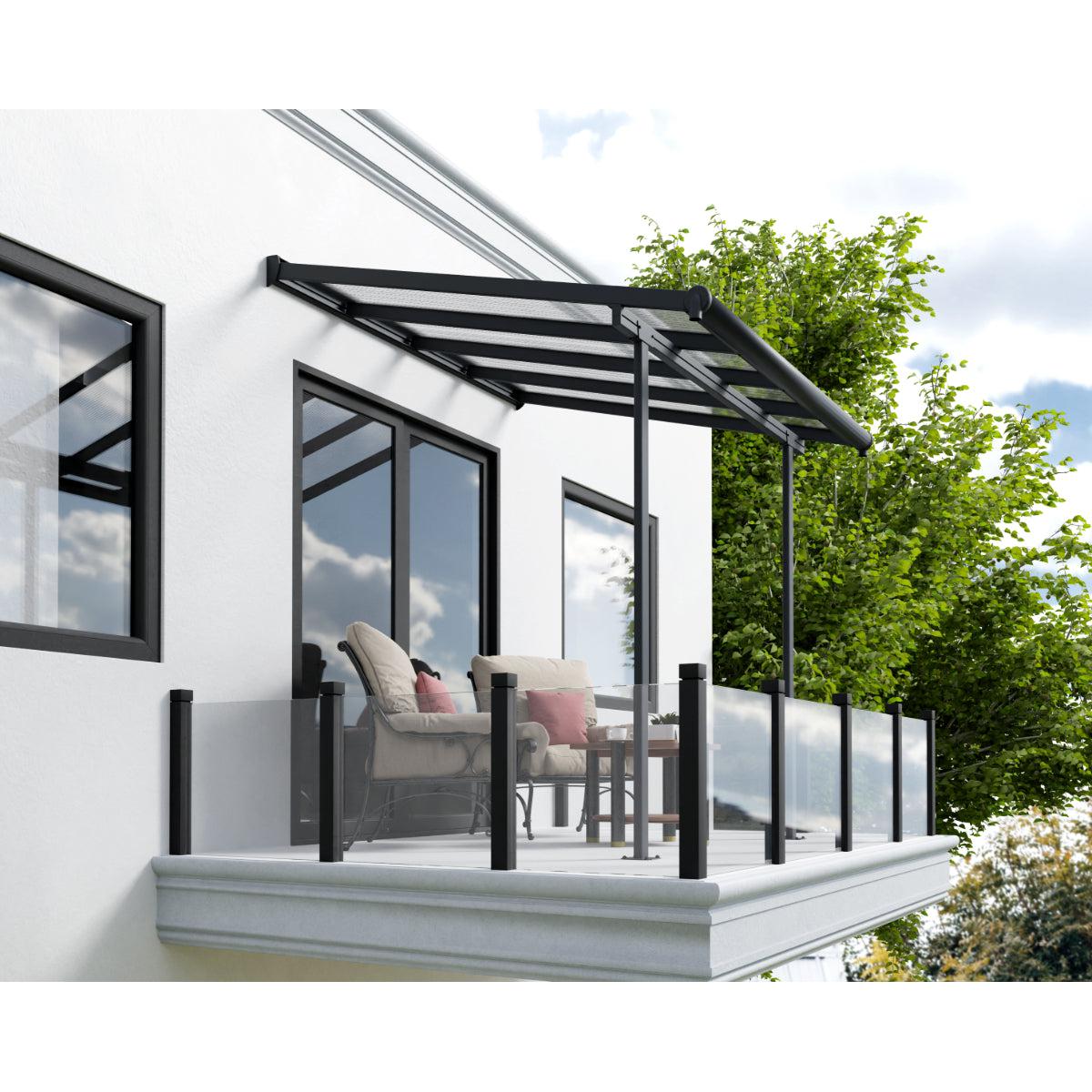 Sierra Aluminum Patio Covers 7.5 x 7.5 ft. Clear Panels | Palram-Canopia-Delightful Yard