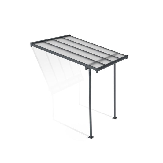 Sierra Aluminum Patio Covers 7.5 x 7.5 ft. Clear Panels | Palram-Canopia-Delightful Yard