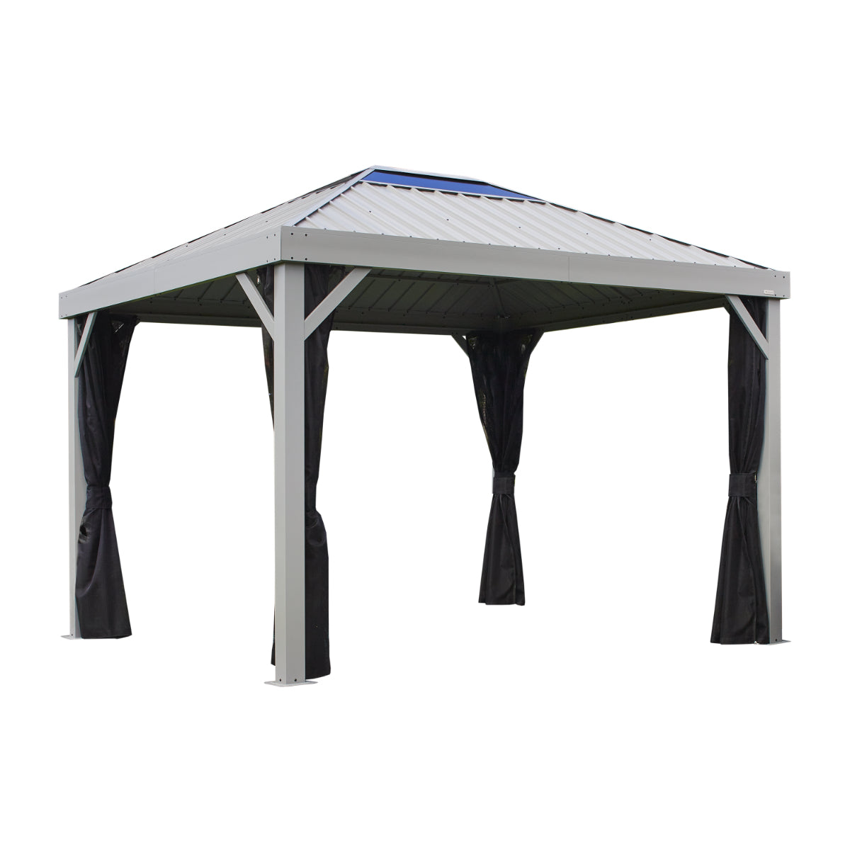 Skylight Aluminum Gazebo 10 x 12 ft | Sojag-Delightful Yard