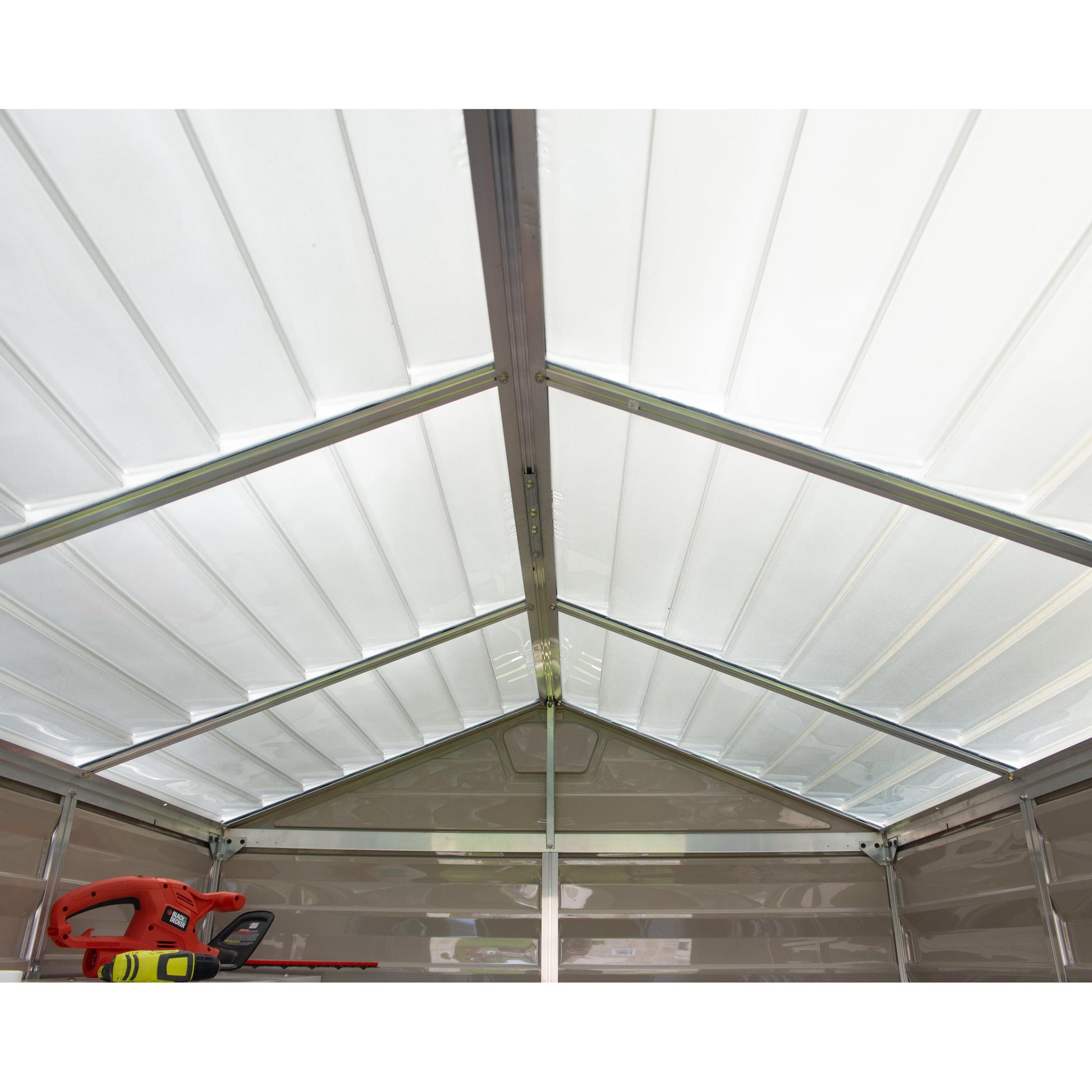 Skylight Shed 6 x 10 ft. Beige | Palram-Canopia-Delightful Yard
