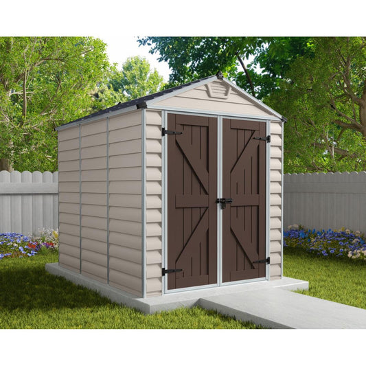 Skylight Shed 6 x 8 ft. Beige | Palram-Canopia-Delightful Yard