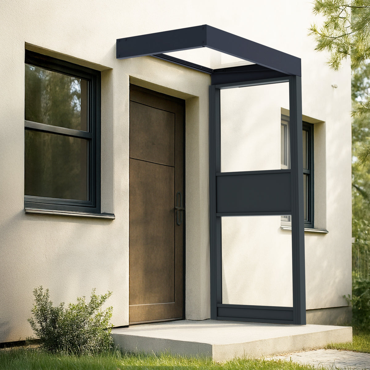 Sophia Door Awning 5 x 3 ft | Palram-Canopia-Delightful Yard