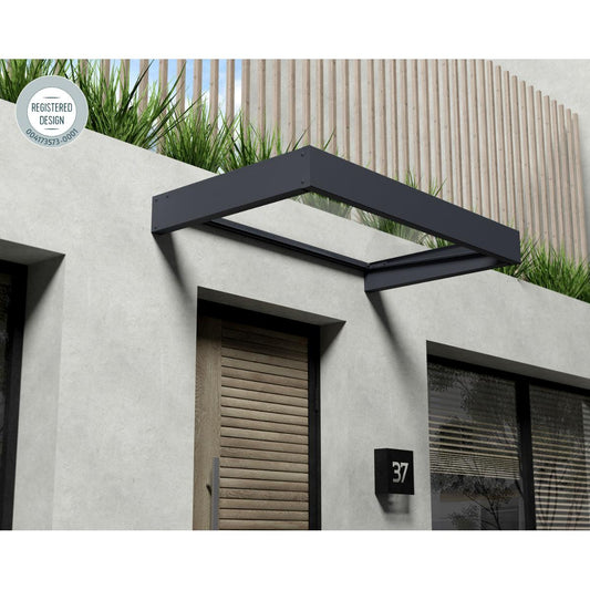 Sophia Door Awning 5 x 3 ft | Palram-Canopia-Delightful Yard