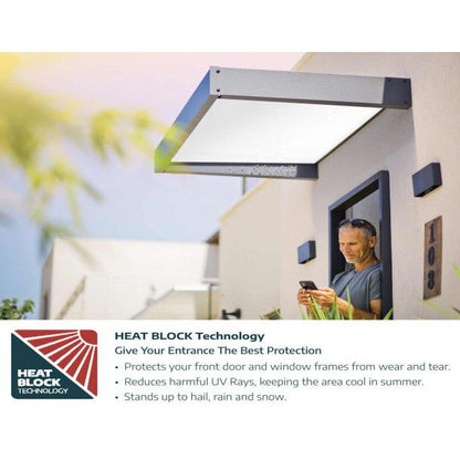 Sophia Door Awning 5.3 x 3 ft | Palram-Canopia-Delightful Yard