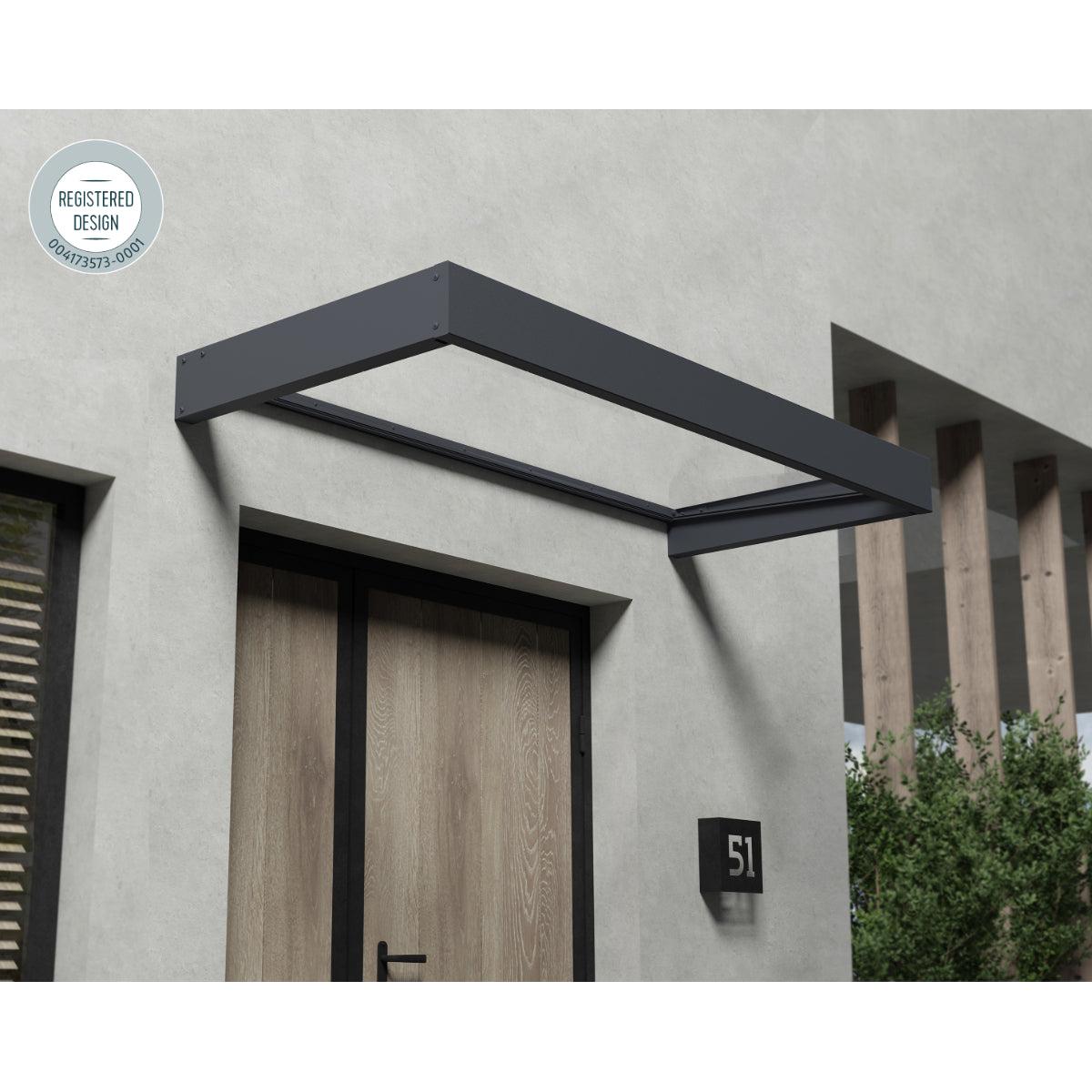 Sophia Door Awning 7 x 3 ft | Palram-Canopia-Delightful Yard