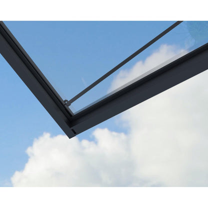 Sophia XL Door Awning 12.5 x 4.5 ft Clear Panel | Palram-Canopia-Delightful Yard