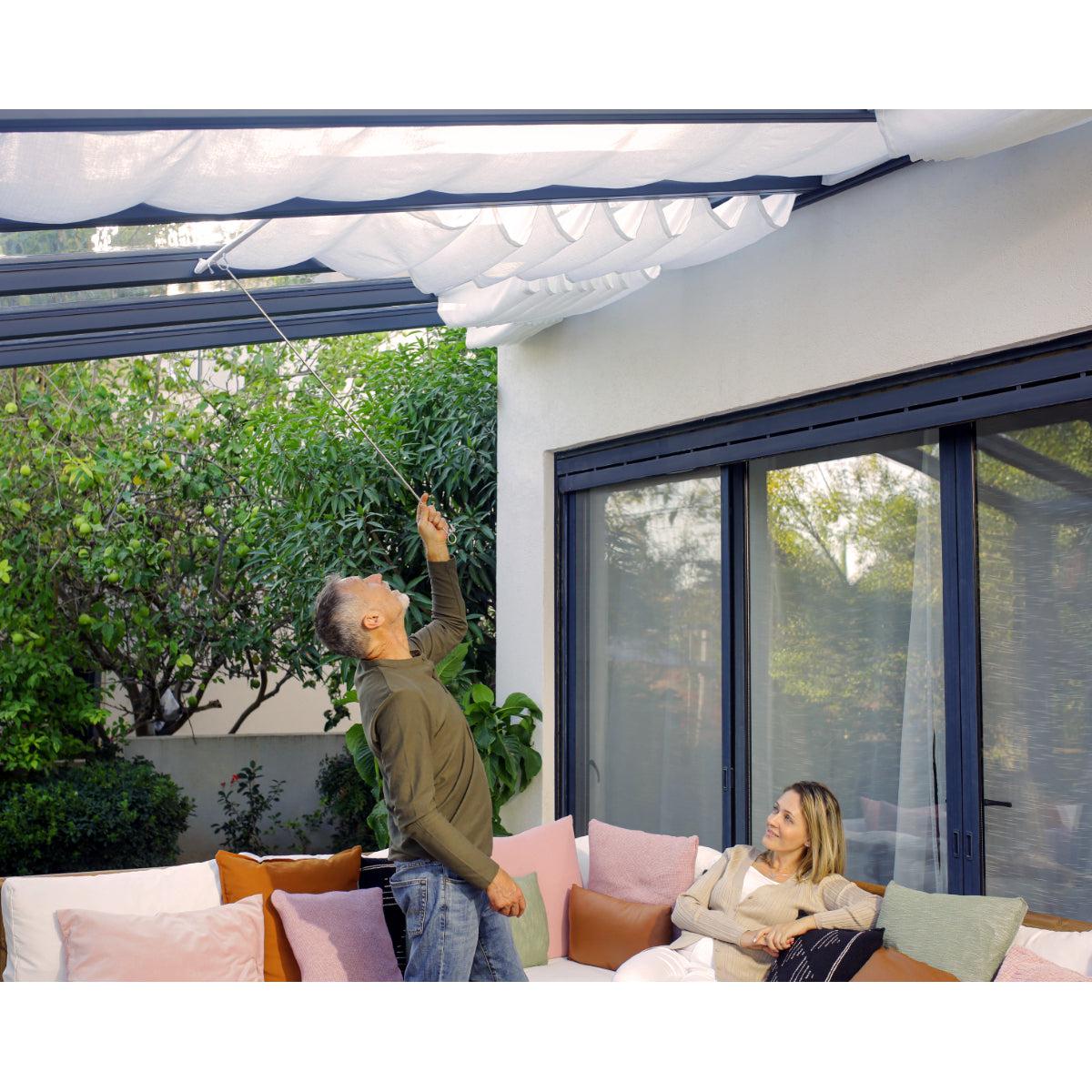 Stockholm Aluminum Patio Covers 11 x 17 ft. Clear Panels | Palram-Canopia-Delightful Yard