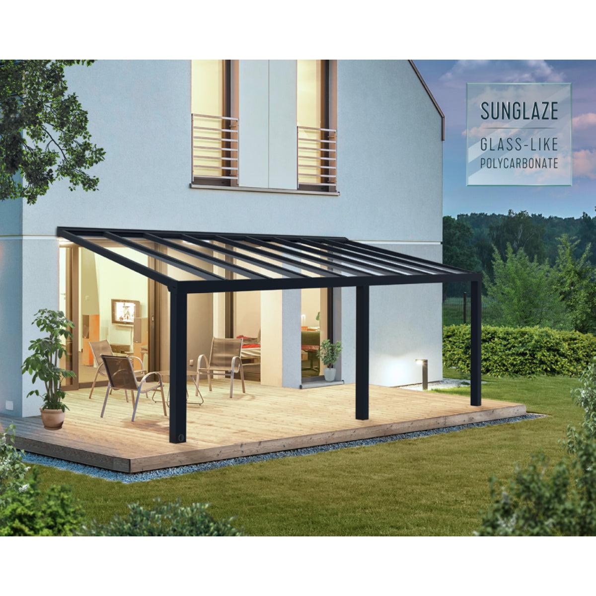 Stockholm Aluminum Patio Covers 11 x 22 ft. Clear Panels | Palram-Canopia-Delightful Yard