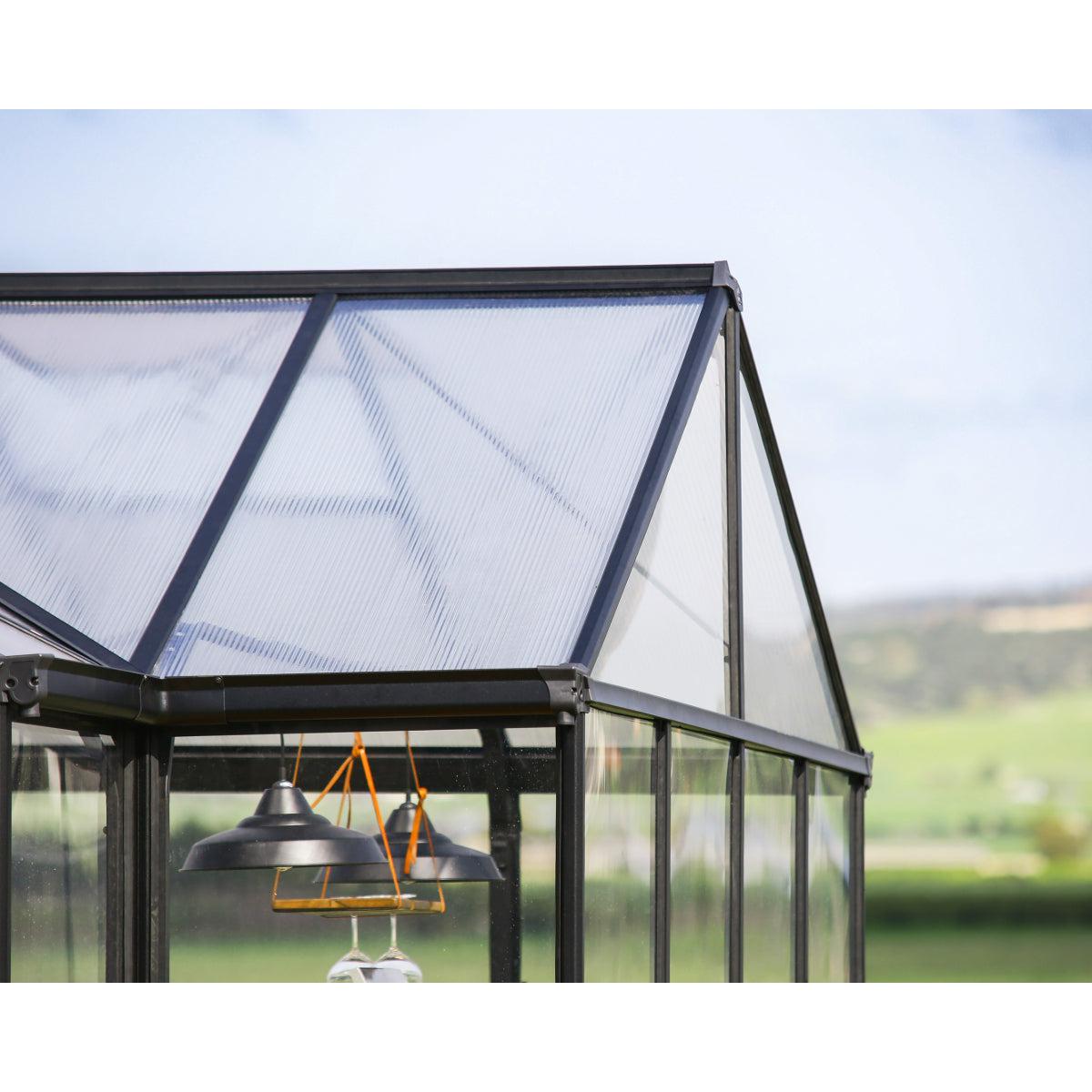 Triomphe Garden Chalet Greenhouse Solarium 15 x 12 ft. | Palram-Canopia-Delightful Yard