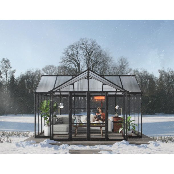 Triomphe Garden Chalet Greenhouse Solarium 15 x 12 ft. | Palram-Canopia-Delightful Yard