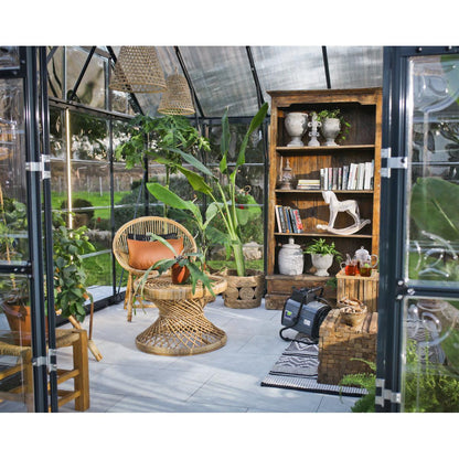 Victory Garden Chalet Greenhouse Solarium 12 x 10 ft. | Palram-Canopia-Delightful Yard