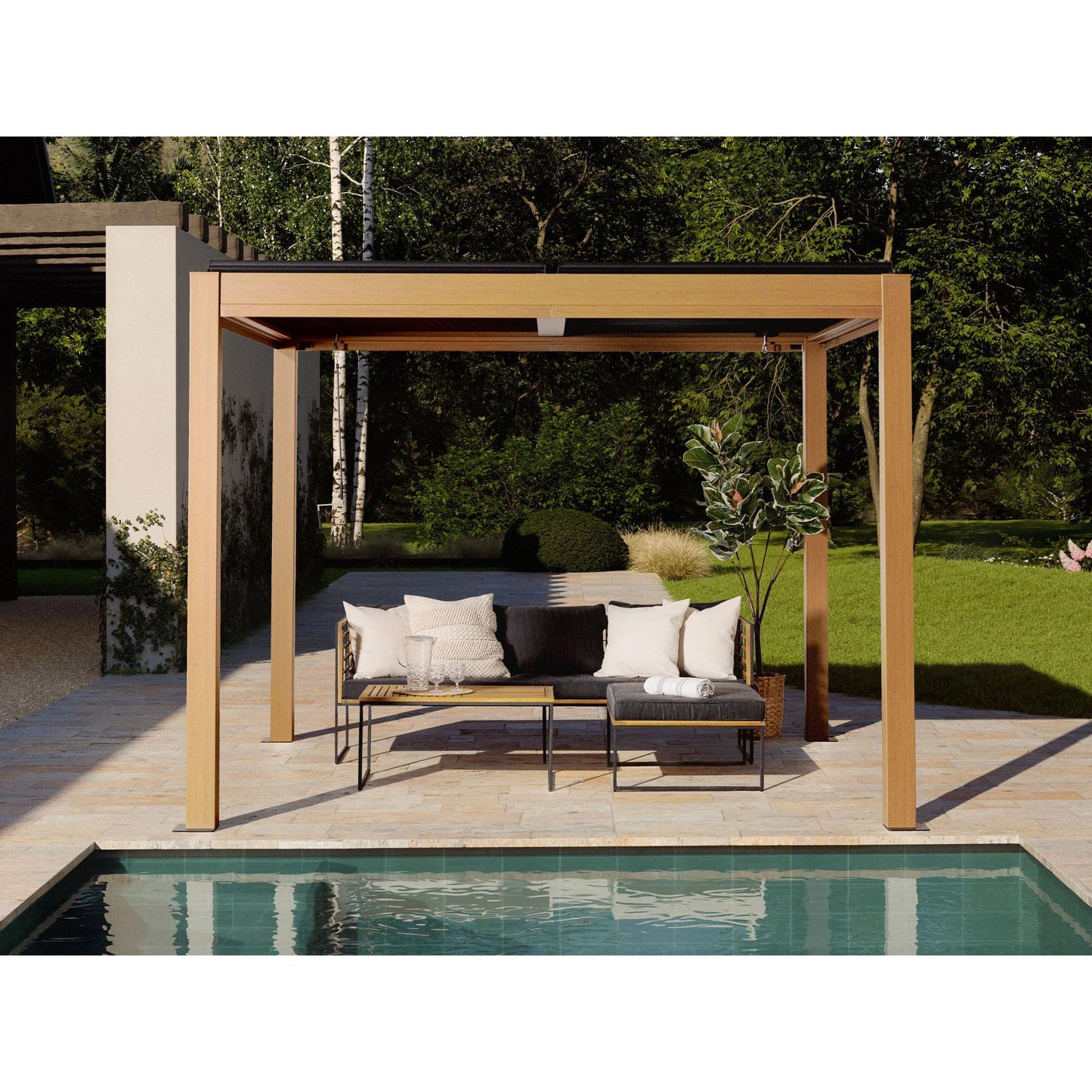 Vikos Aluminum Pergola 10 x 10 ft. | Gazebo PenGuin-Delightful Yard