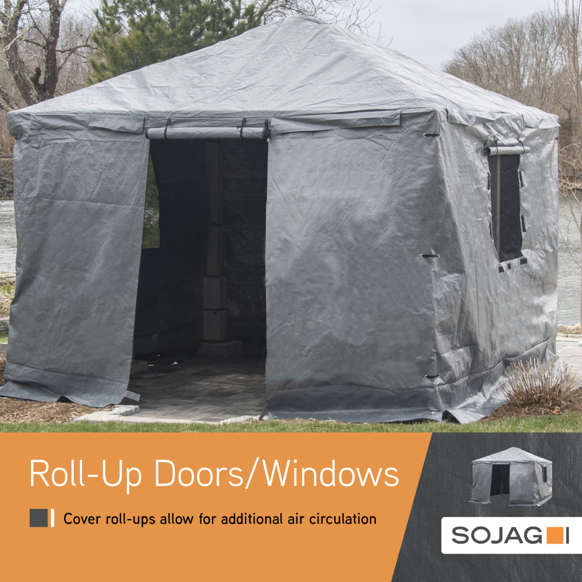 Winter Gazebo Cover 10 x 16 ft | Sojag-Delightful Yard