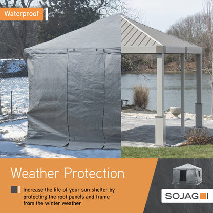 Winter Gazebo Cover 10 x 16 ft | Sojag-Delightful Yard