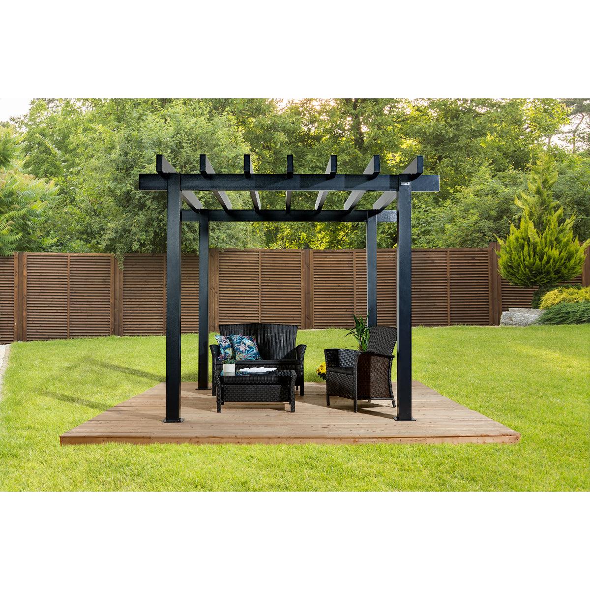 Yamba 10 x 10 ft. Aluminum Pergola| Sojag-Delightful Yard