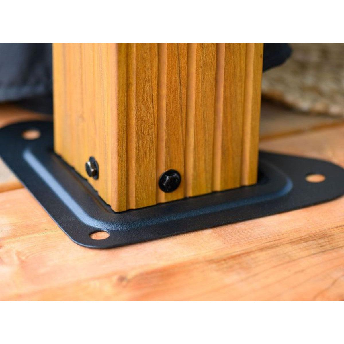 Yosemite Aluminum Gazebo 10 x 12 ft. Double Roof Wood Finish | Gazebo PenGuin-Delightful Yard