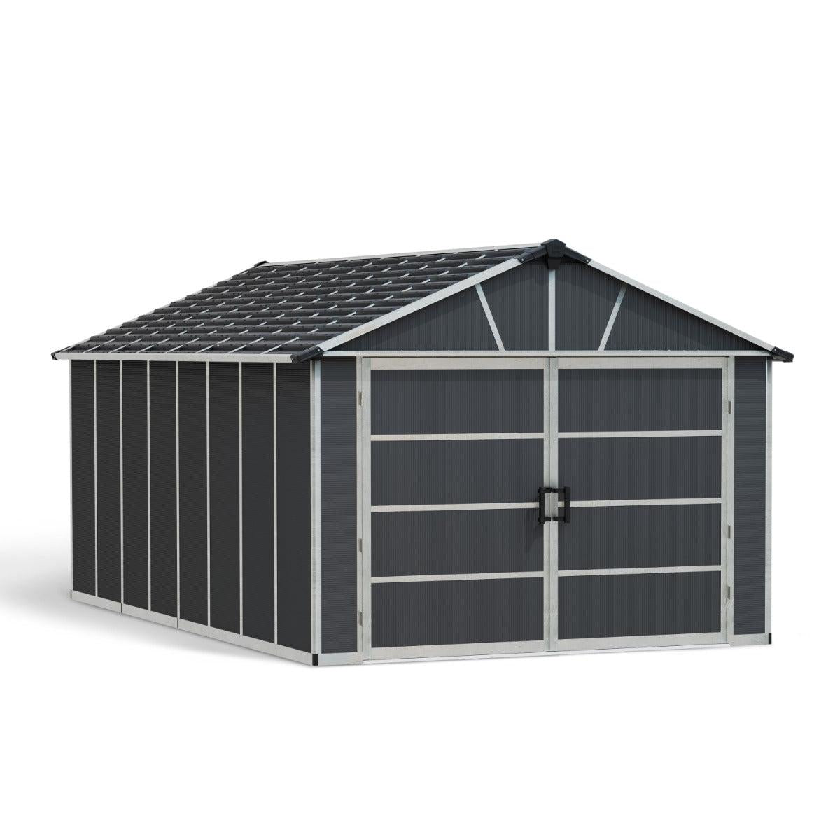 Yukon Garage Skylight Shed 11 x 17 ft. | Palram-Canopia-Delightful Yard