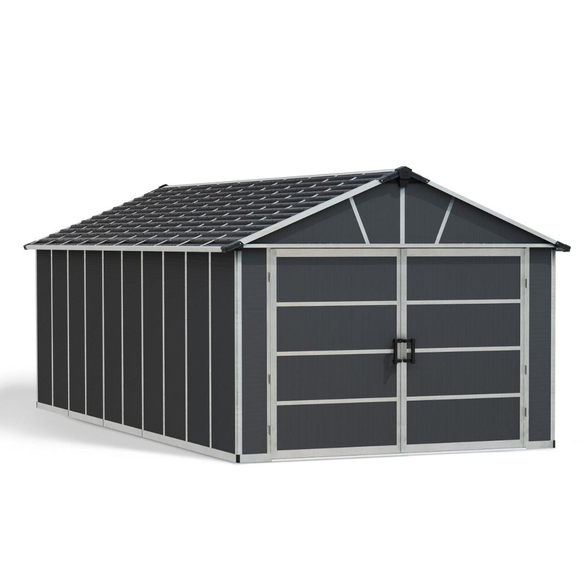 Yukon Garage Skylight Shed 11 x 21 ft. | Palram-Canopia-Delightful Yard