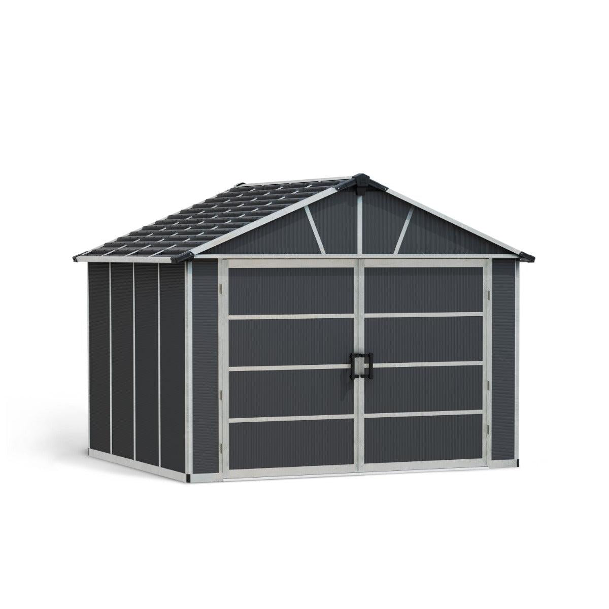 Yukon Garage Skylight Shed 11 x 9 ft. | Palram-Canopia-Delightful Yard