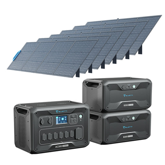 AC300 + 2*B300 + 6*PV200 Solar Generator Kit 6144Wh | BLUETTI-Delightful Yard