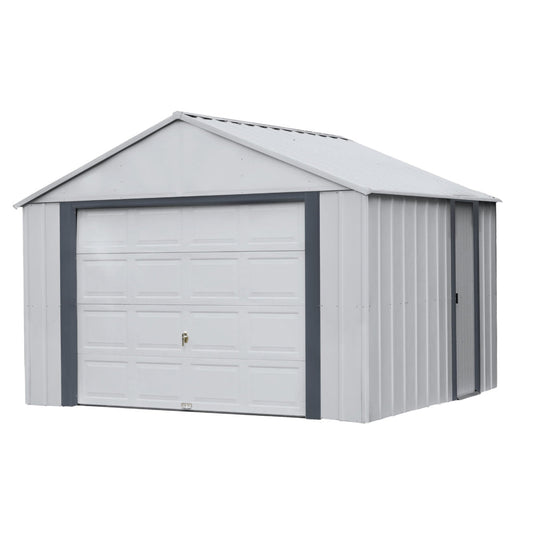 Arrow Murryhill Steel Garage Shed 12 x 10 ft.-Delightful Yard