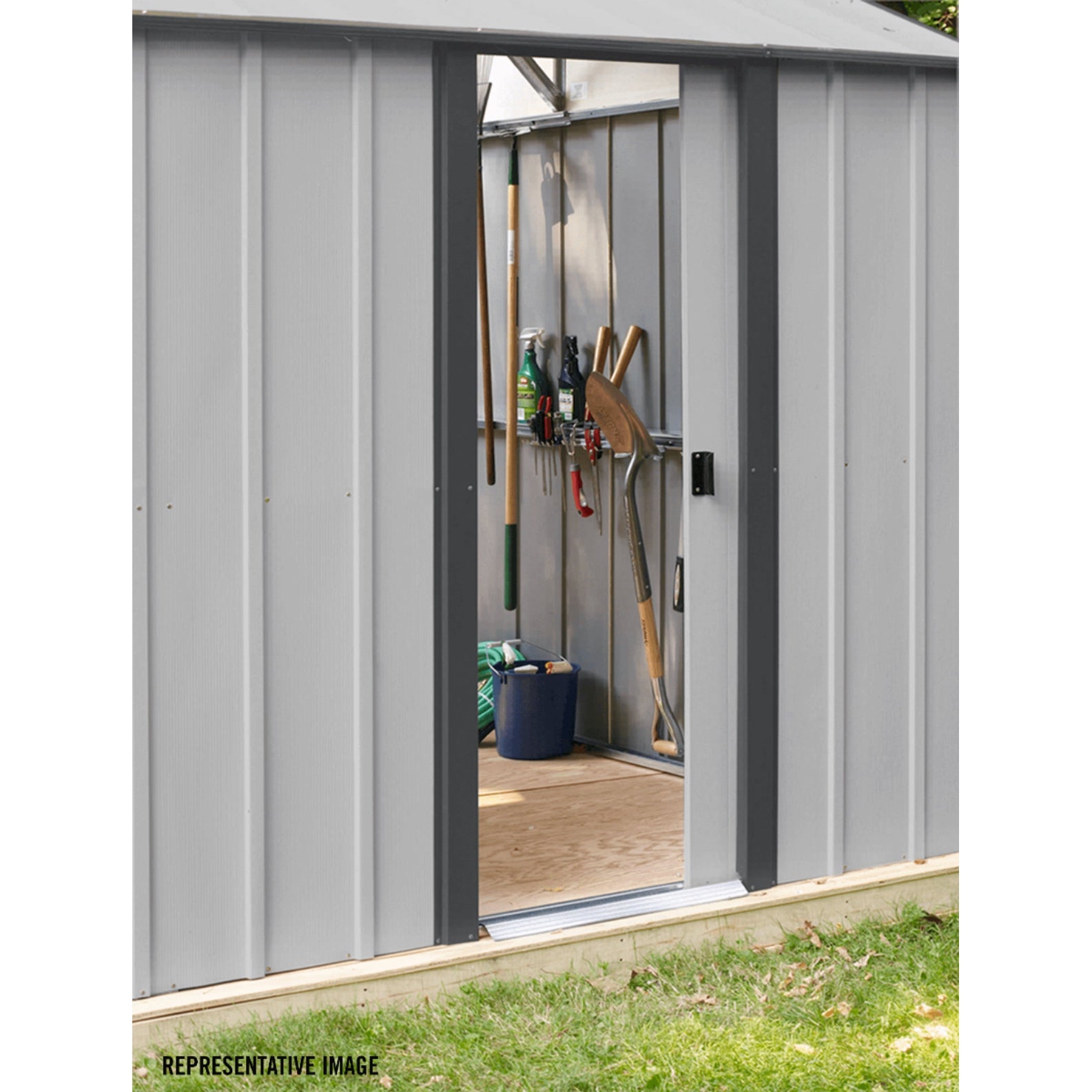 Arrow Murryhill Steel Garage Shed 12 x 24 ft.-Delightful Yard