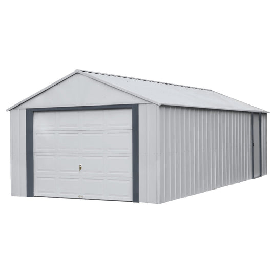 Arrow Murryhill Steel Garage Shed 12 x 24 ft.-Delightful Yard