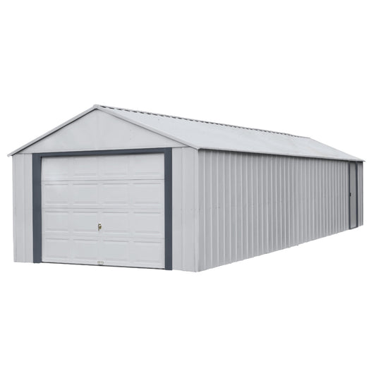 Arrow Murryhill Steel Garage Shed 12 x 31 ft.-Delightful Yard