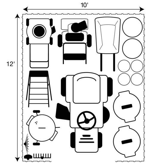 Arrow Select Steel Storage Shed 10 x 12 ft. - Delightful Yard