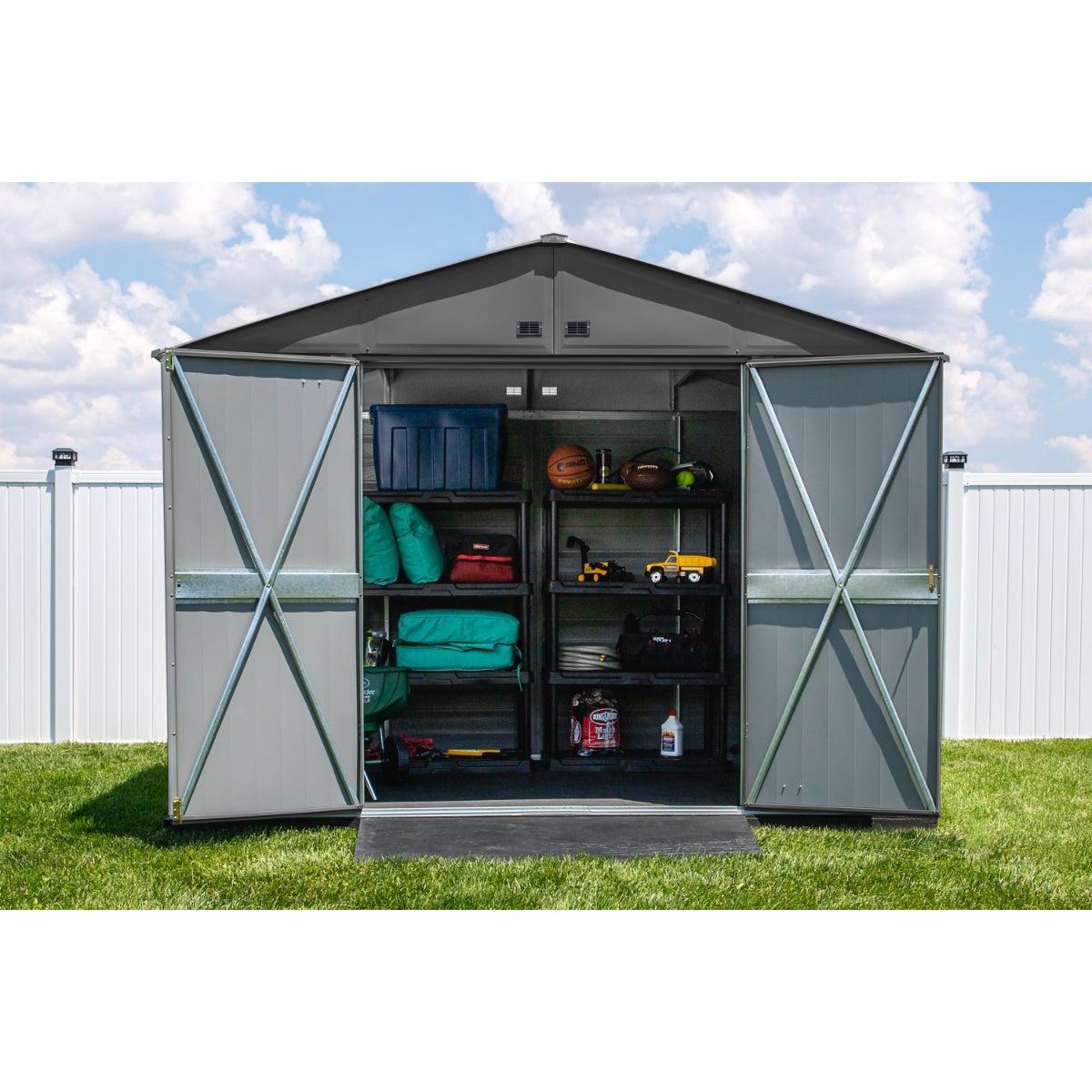 Arrow Select Steel Storage Shed 10 x 14 ft. - Delightful Yard