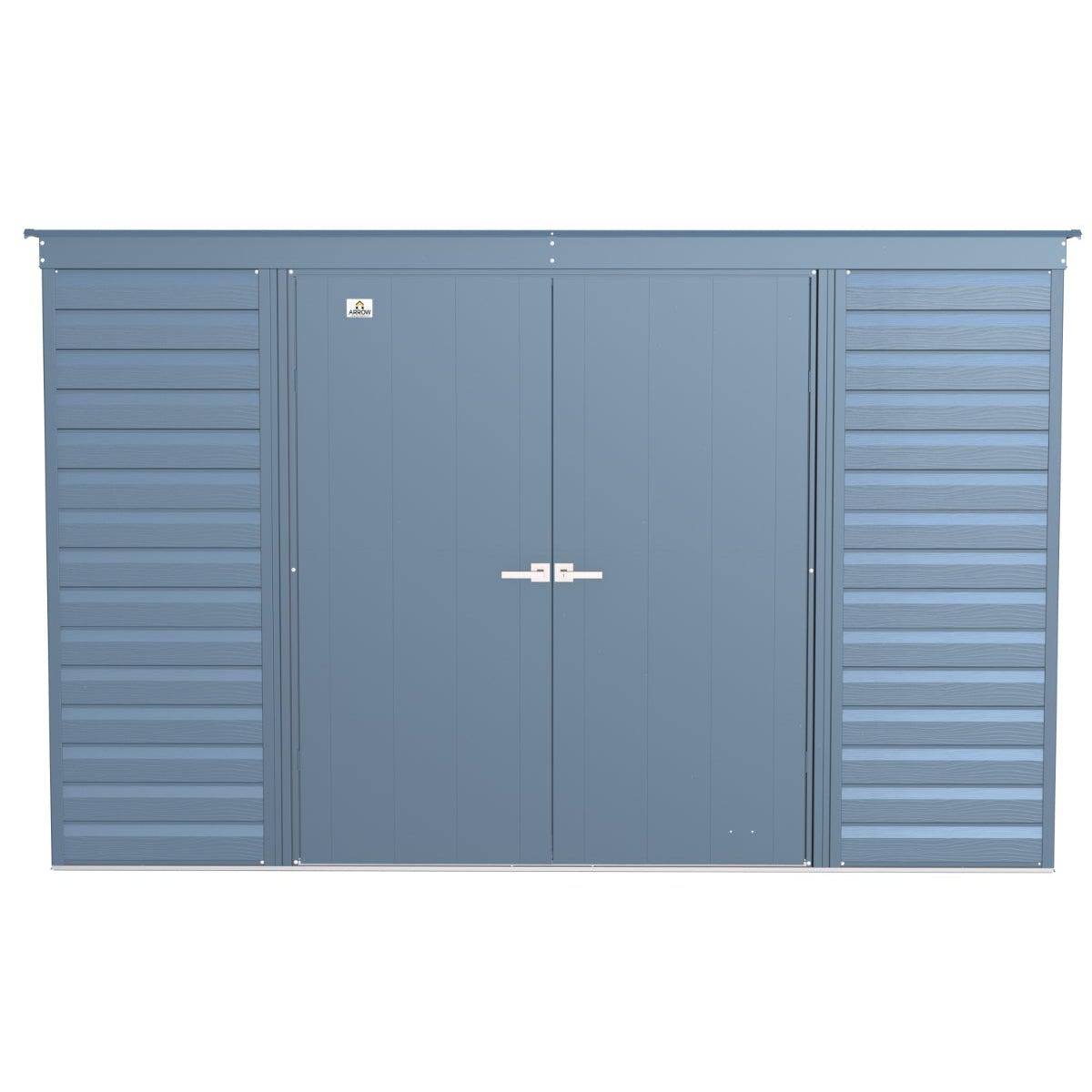 Arrow Select Steel Storage Shed 10 x 4 ft. | Pent Roof - Delightful Yard