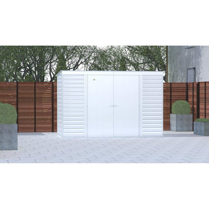 Arrow Select Steel Storage Shed 10 x 4 ft. | Pent Roof - Delightful Yard