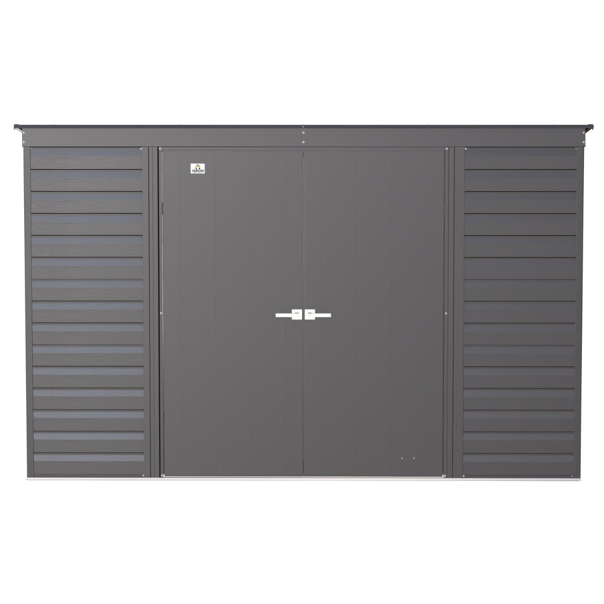 Arrow Select Steel Storage Shed 10 x 4 ft. | Pent Roof - Delightful Yard