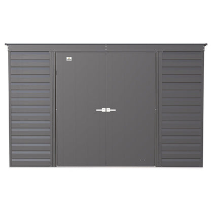 Arrow Select Steel Storage Shed 10 x 4 ft. | Pent Roof - Delightful Yard