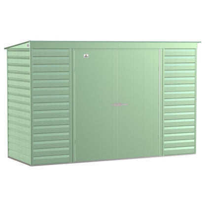 Arrow Select Steel Storage Shed 10 x 4 ft. | Pent Roof - Delightful Yard