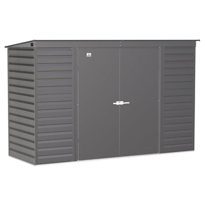 Arrow Select Steel Storage Shed 10 x 4 ft. | Pent Roof - Delightful Yard