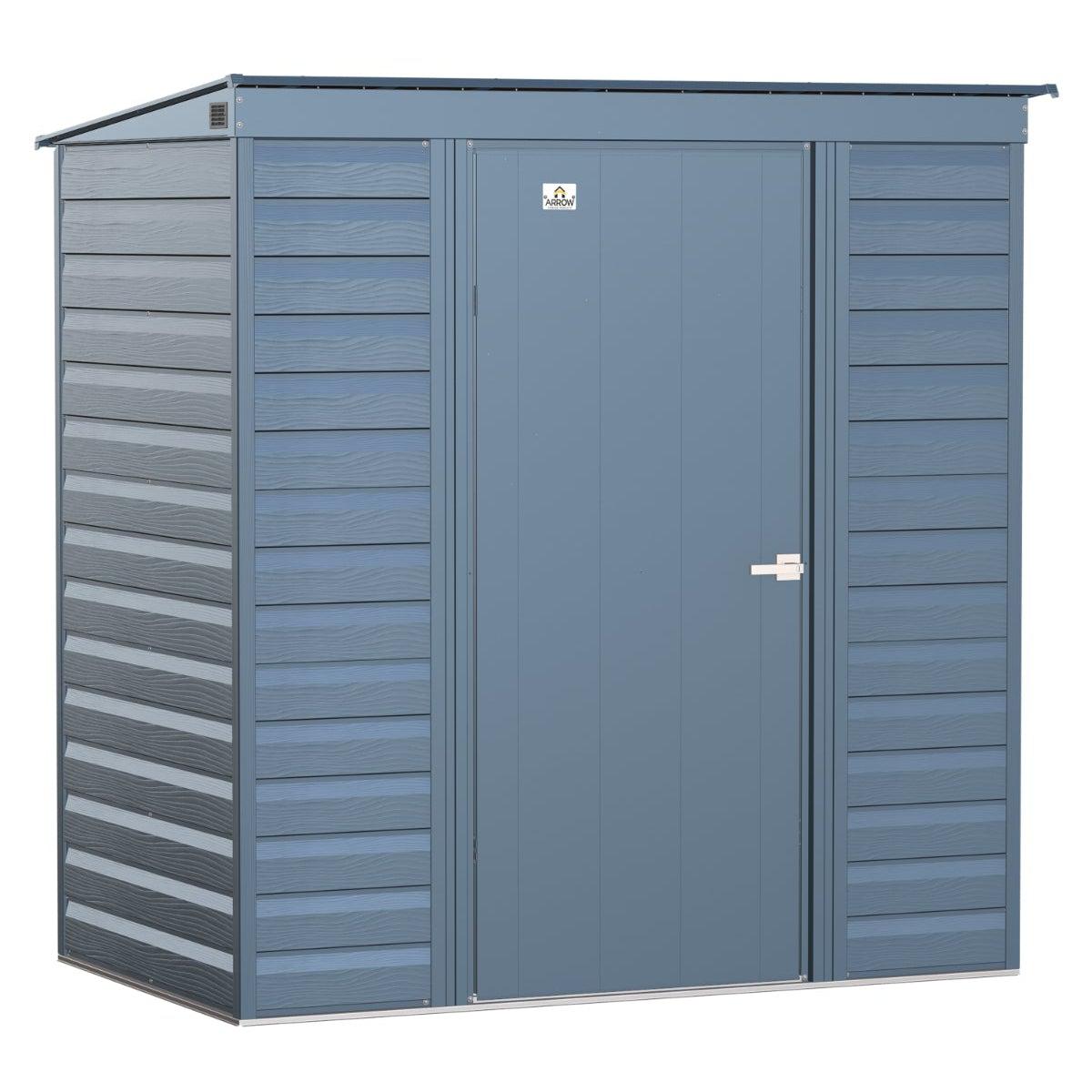 Arrow Select Steel Storage Shed 6 x 4 ft. | Pent Roof - Delightful Yard