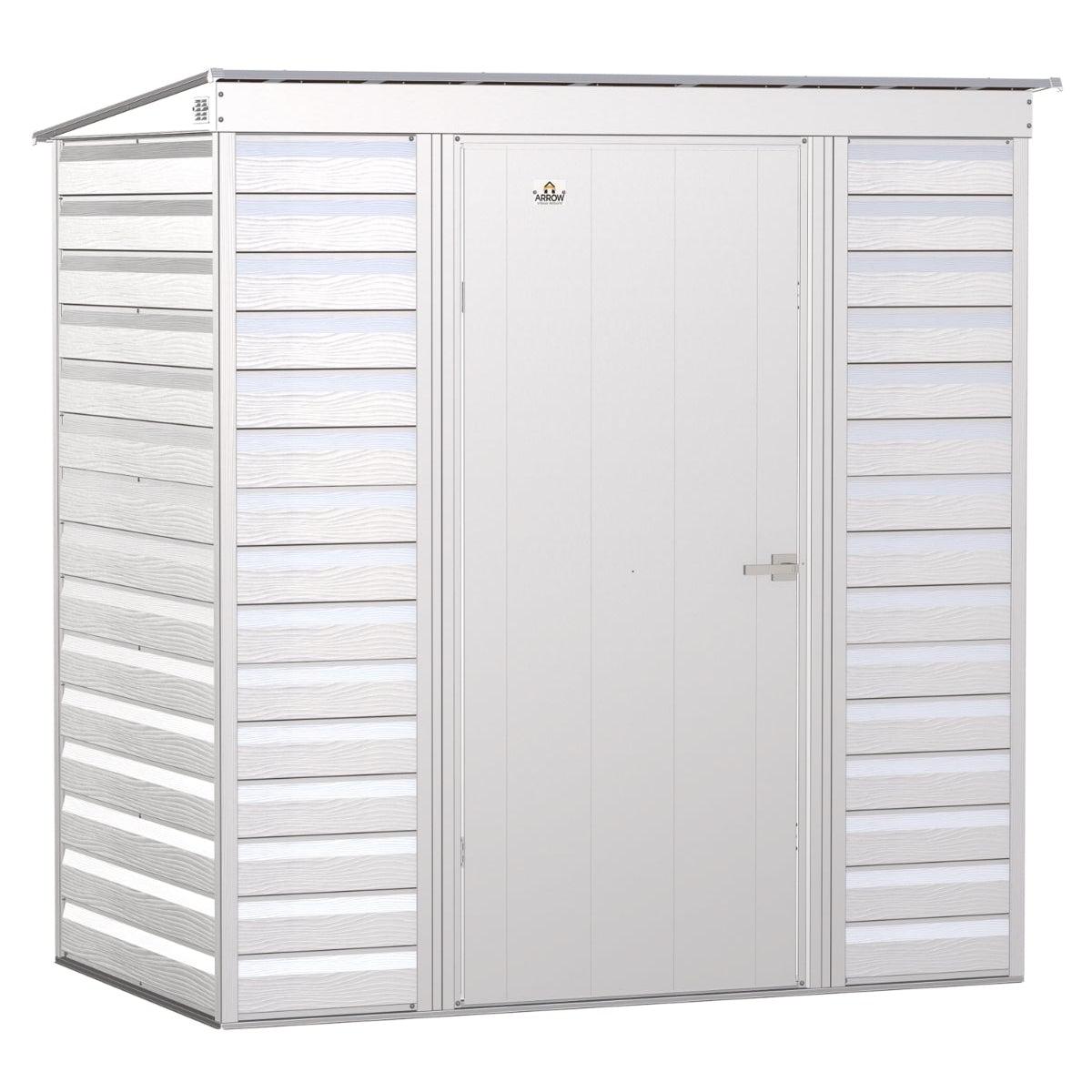 Arrow Select Steel Storage Shed 6 x 4 ft. | Pent Roof - Delightful Yard