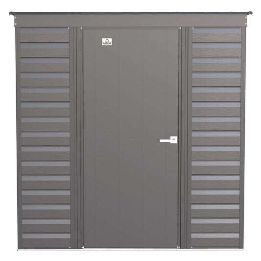 Arrow Select Steel Storage Shed 6 x 4 ft. | Pent Roof - Delightful Yard